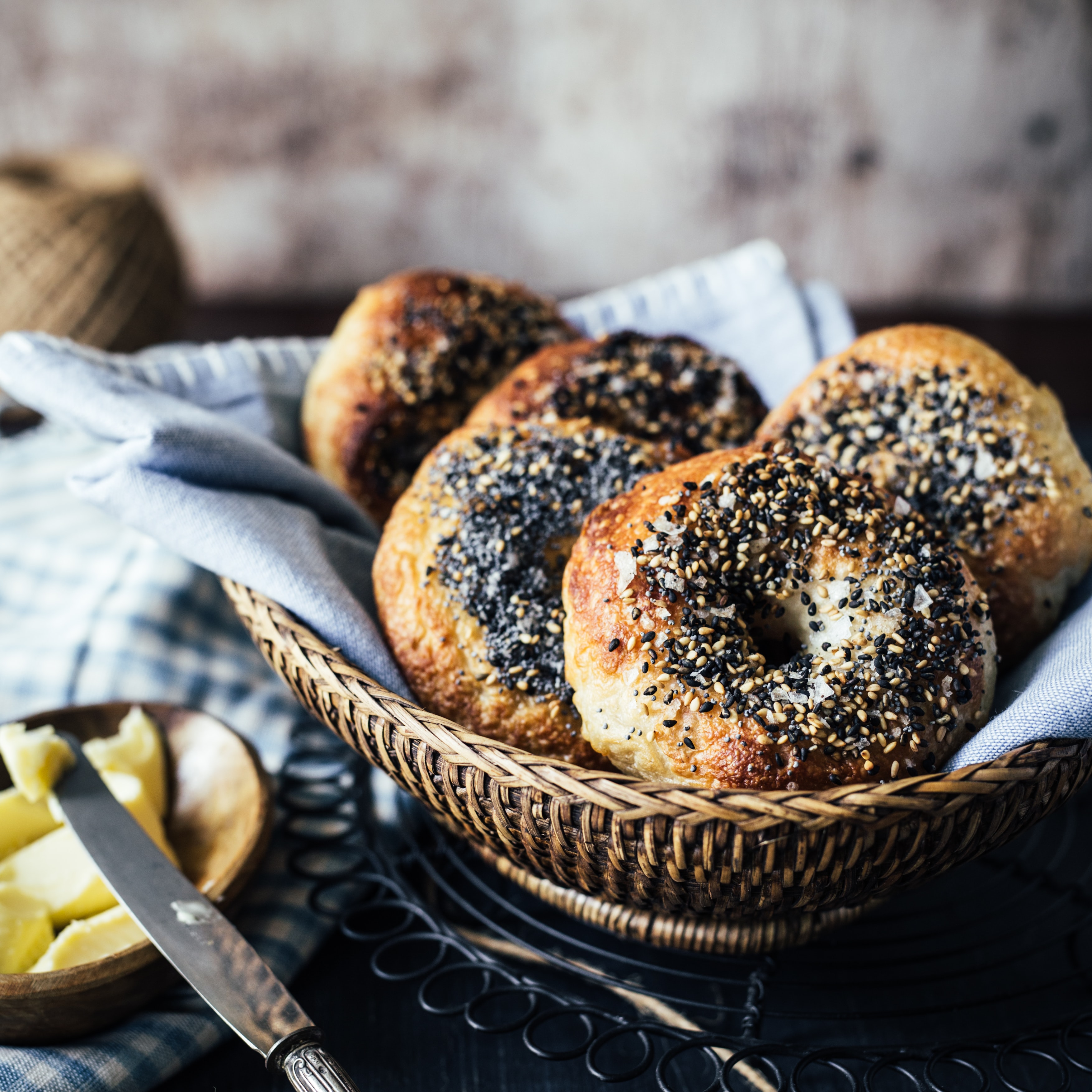 Bagels With Sesame From World Of Spice Trade Herbs Suppliers