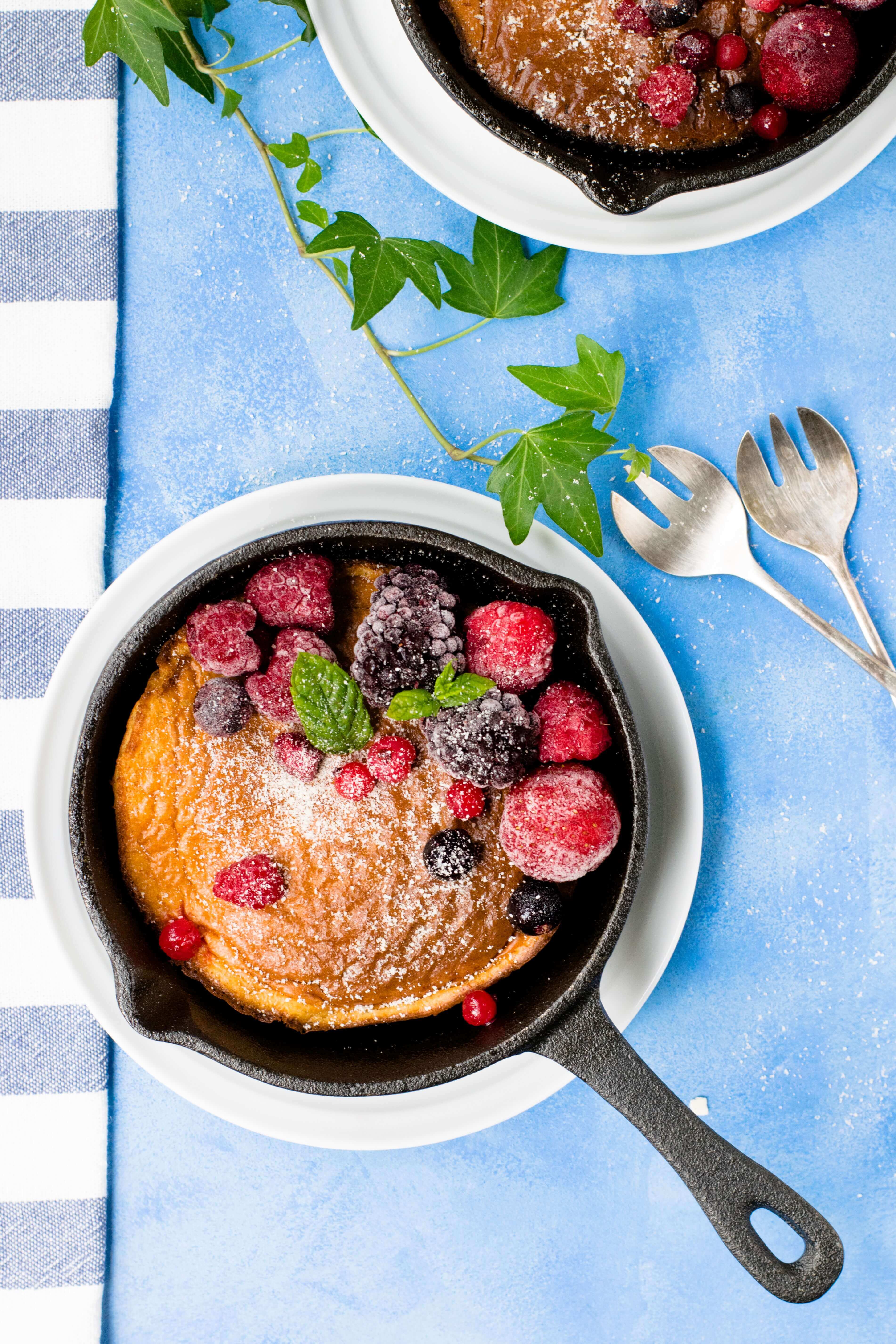 An image of a pancake in a cast iron pan to represent World of Spice, Spice Company London, this pancake day.