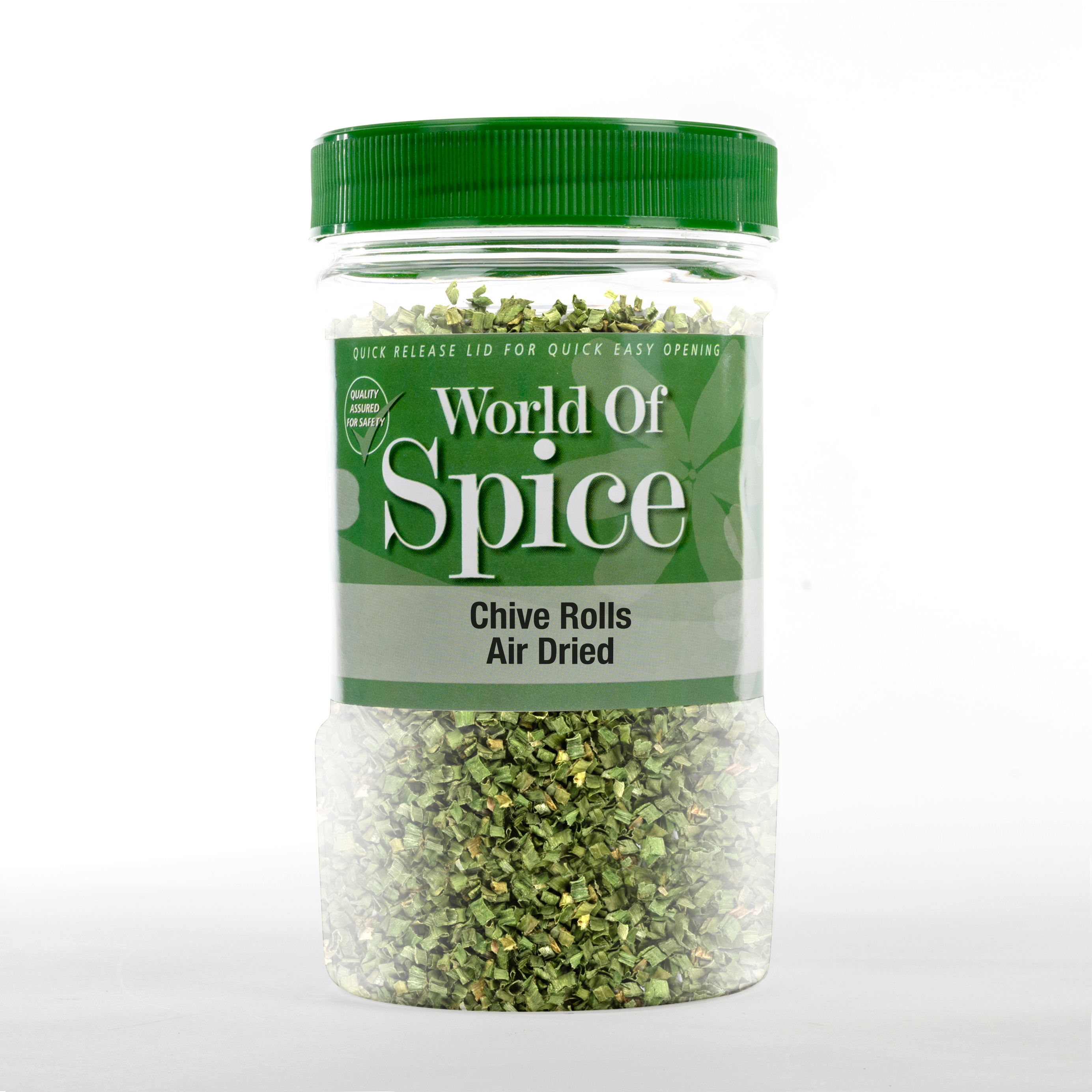 spices for catering - jar of air dried chive rolls