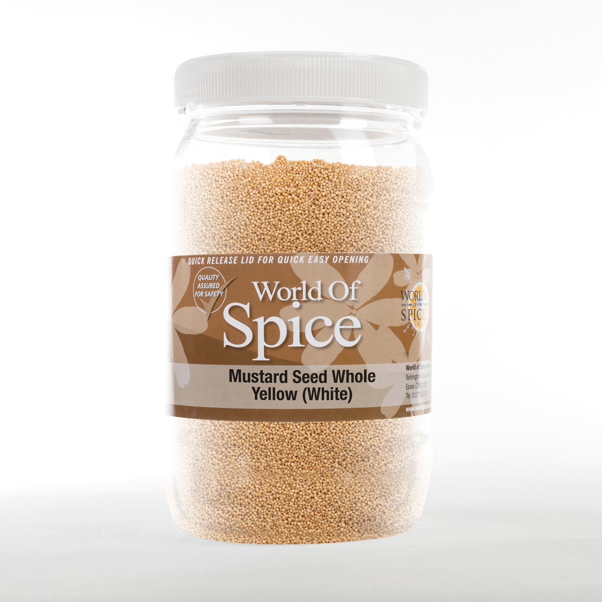The Mustard Seeds ☆III Organic Zing Yellow Mustard Seeds (454 Gm) Pack Of 1