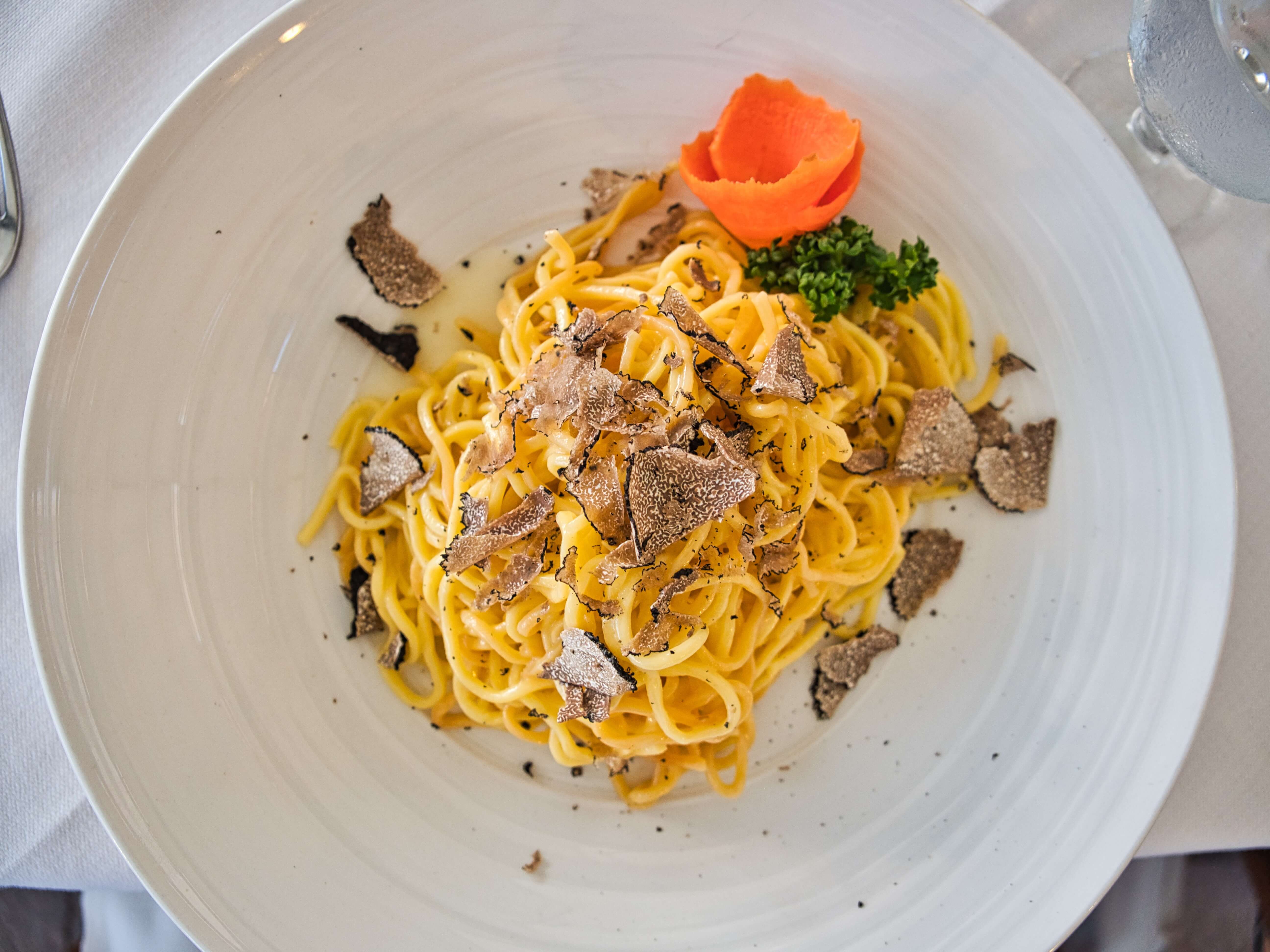 A picture of truffles on pasta to represent our spice wholesalers and dried seasoning.